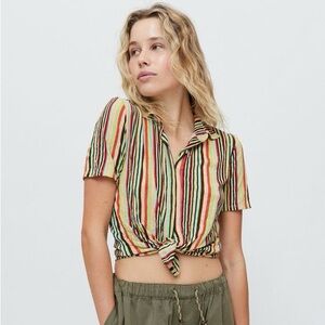 Urban Outfitters Multicolor Striped Button Down Shirt